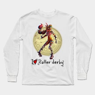 I Love Roller Derby Long Sleeve T-Shirt